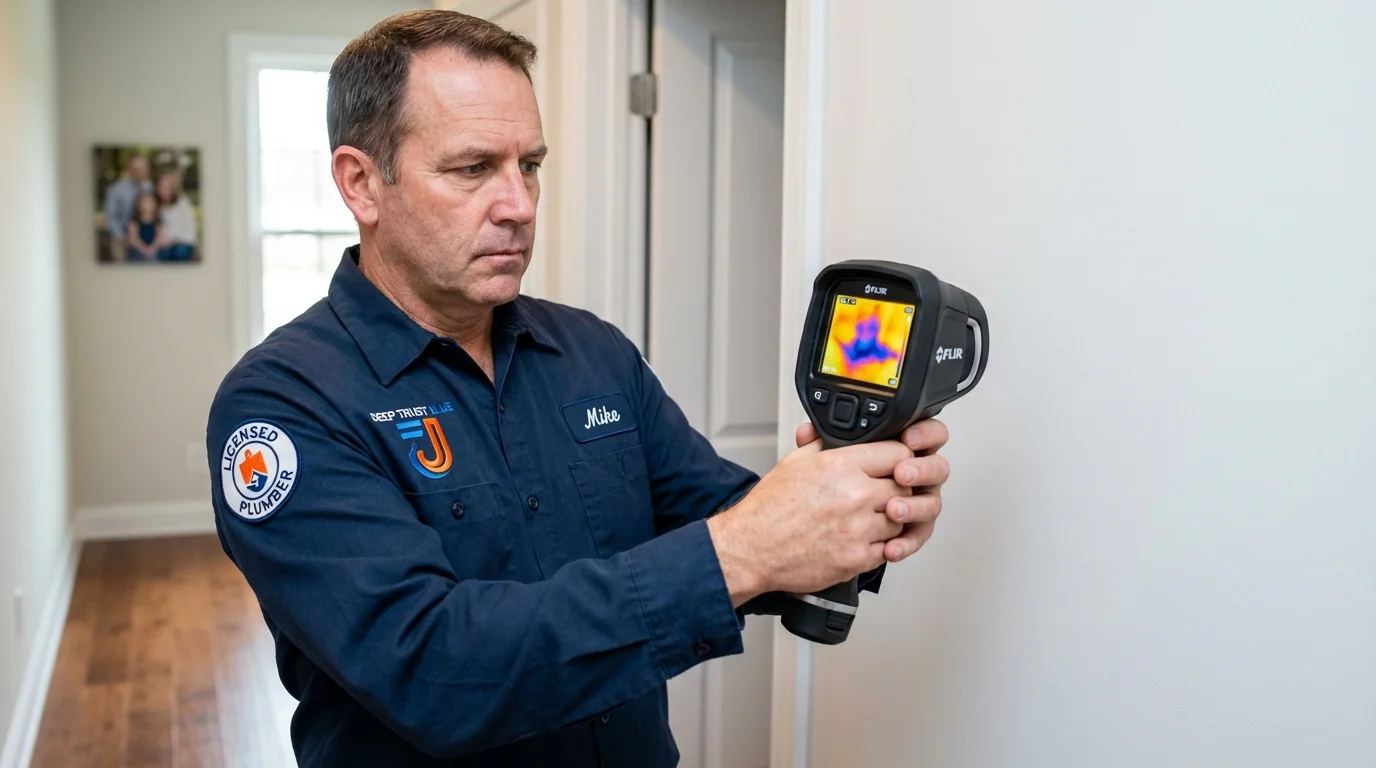 Thermal imaging leak detection by Johns Plumbing LLC in Winston